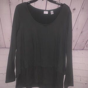 Westbound Dark Green Long Sleeve Top